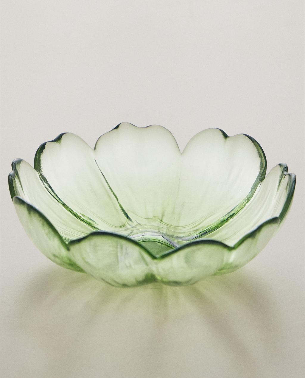 FLOWER GLASS BOWL