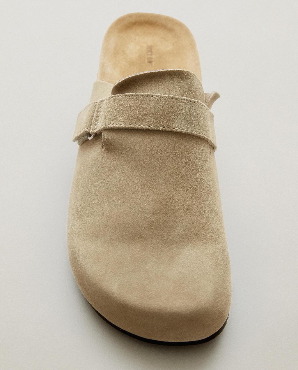LEREN CLOGS MET BANDJE