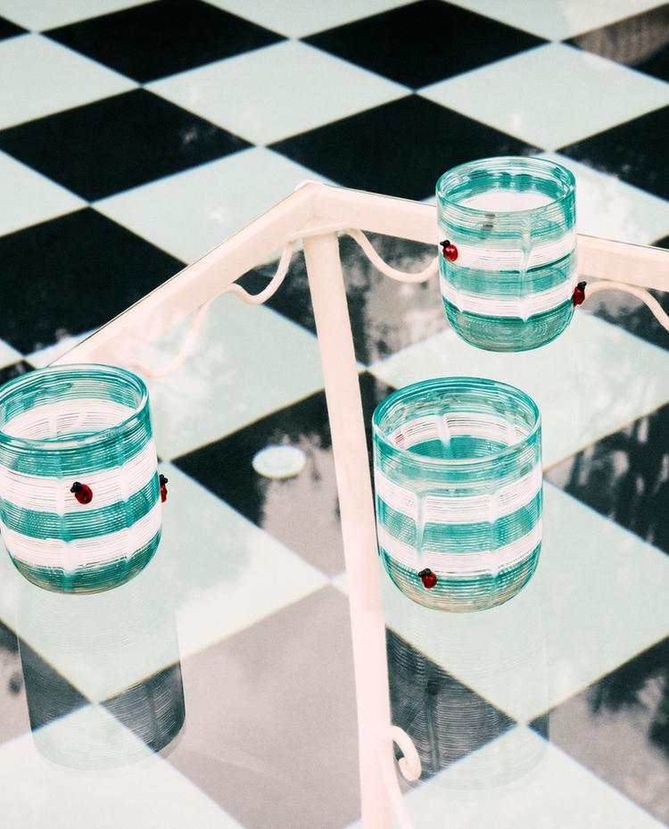 VERRE SOUFFLÉ COCCINELLES | MARISA BERENSON