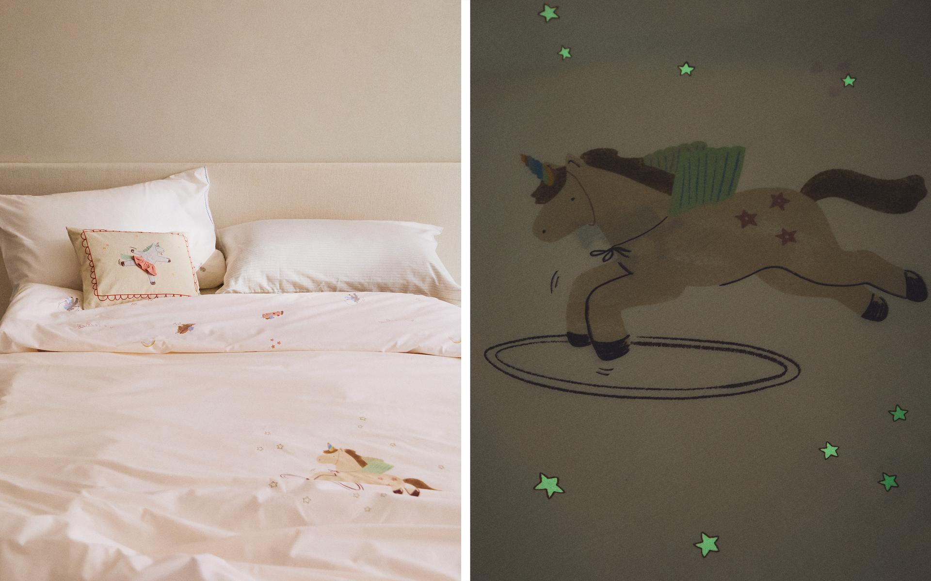 FUNDA NÒRDICA INFANTIL REVERSIBLE UNICORNS