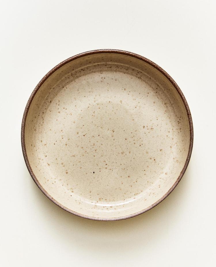 STONEWARE SOUP PLATE