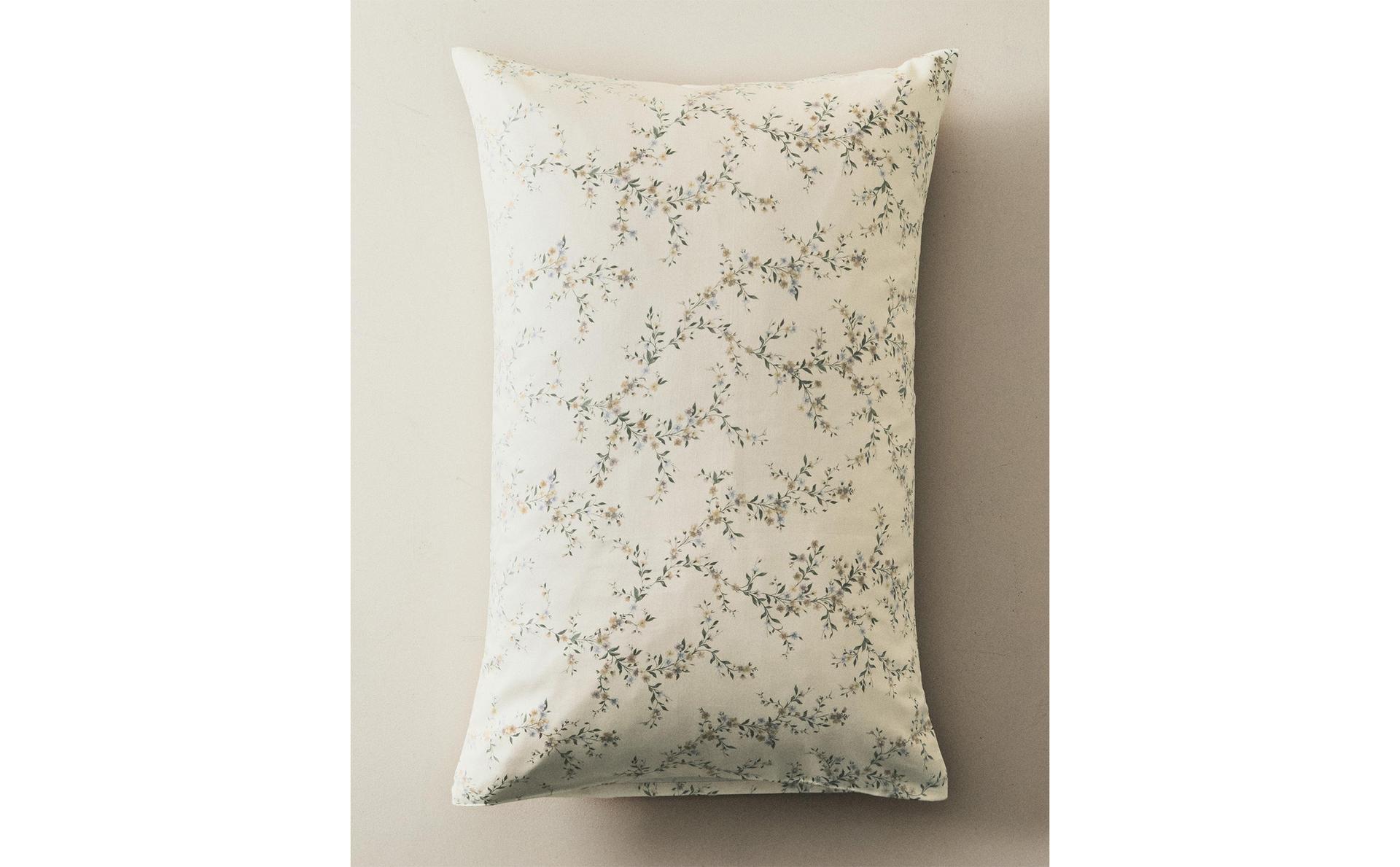 FLORAL PRINT SATEEN PILLOWCASE
