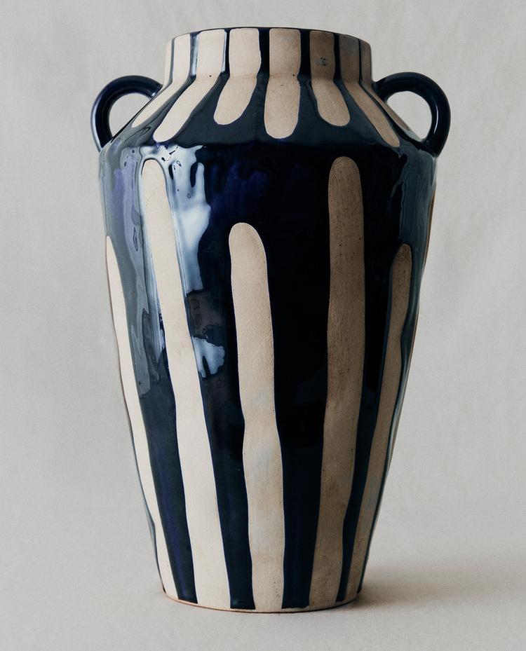 TALL DECORATIVE CERAMIC VASE