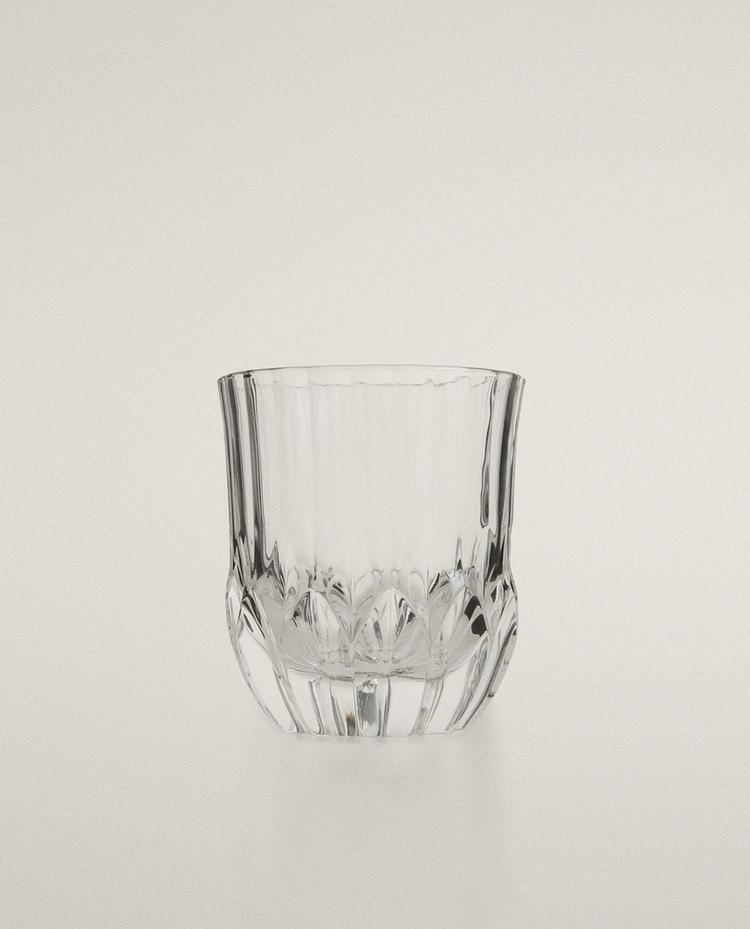ENGRAVED-EFFECT CRYSTALLINE TUMBLER