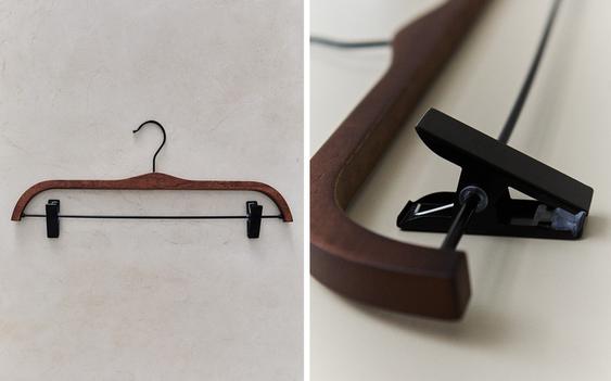 PACK OF WOODEN FINISH SHIRT HANGERS (PACK OF 2)