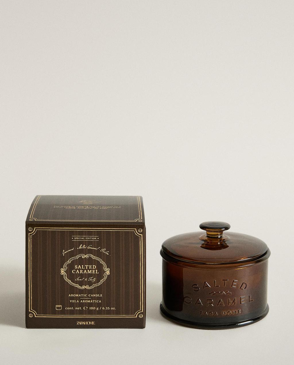 (180 G) SALTED CARAMEL SCENTED CANDLE