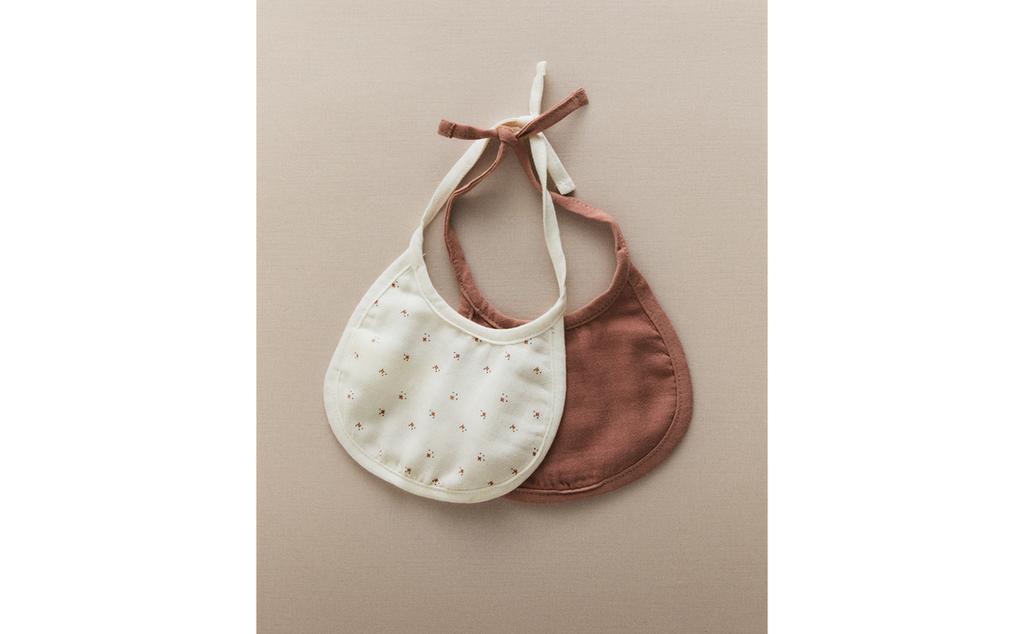 FLORAL BABY BIB (SET OF 2)