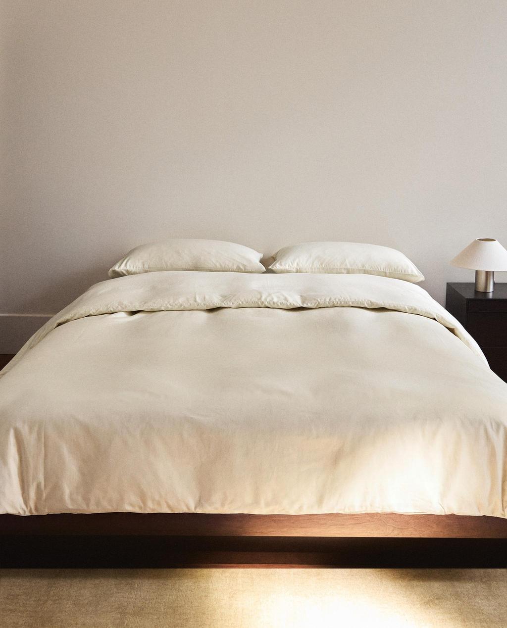 FADED-EFFECT SATEEN DUVET COVER (300 THREAD COUNT)