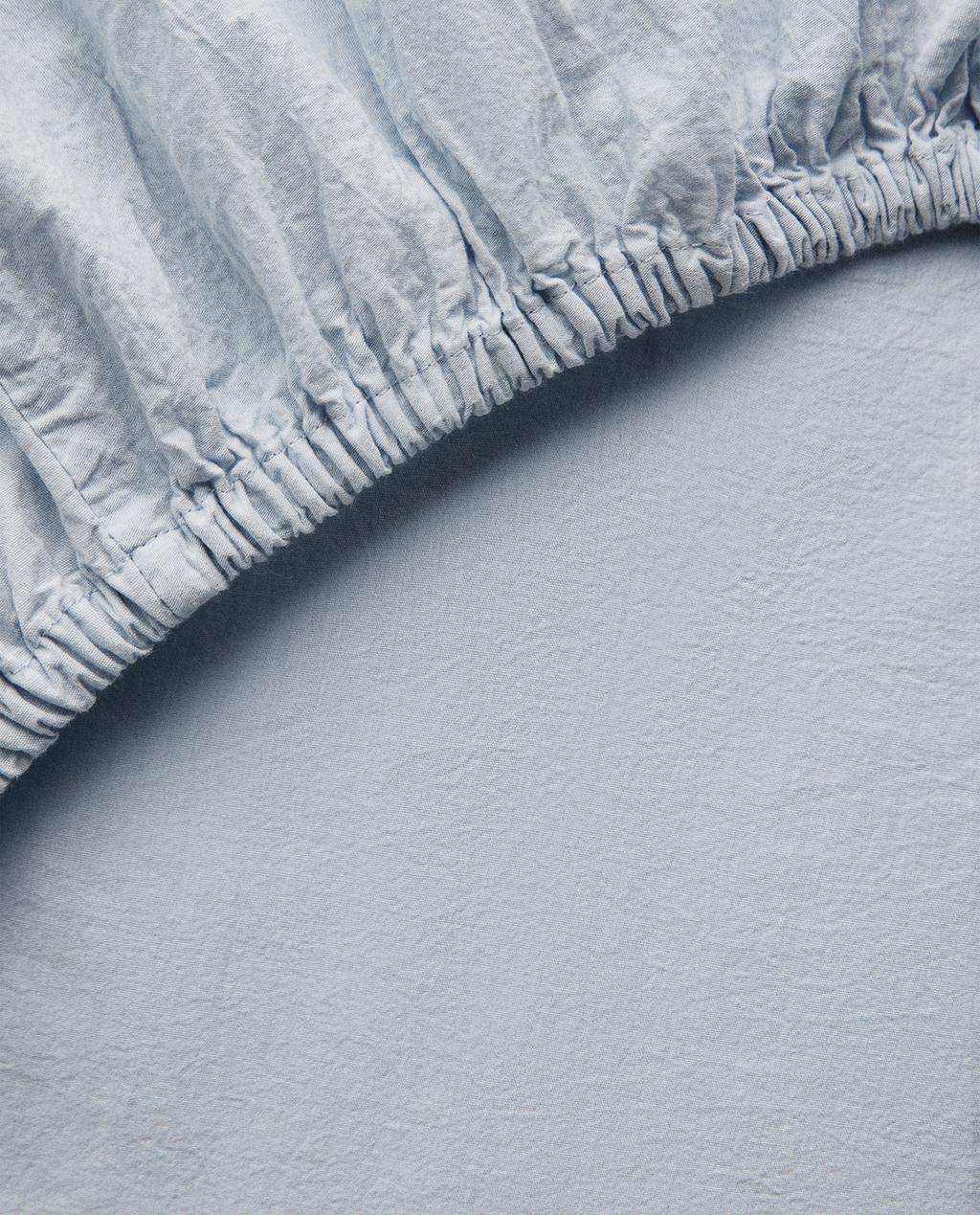KIDS' DYED COTTON FITTED SHEET