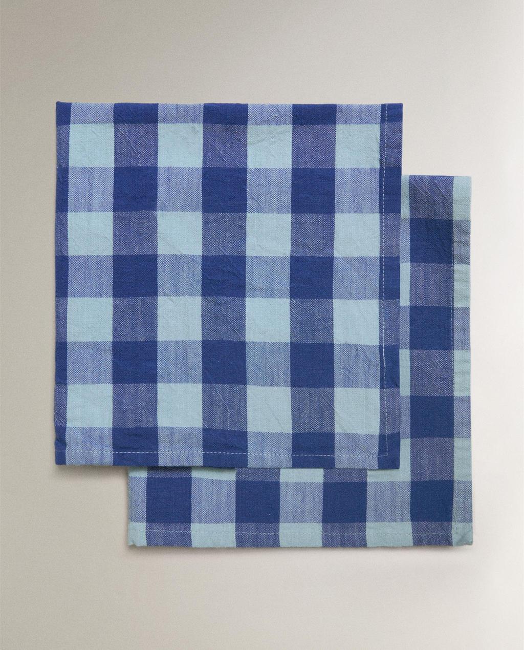 PACK OF CHECK NAPKINS (PACK OF 2)