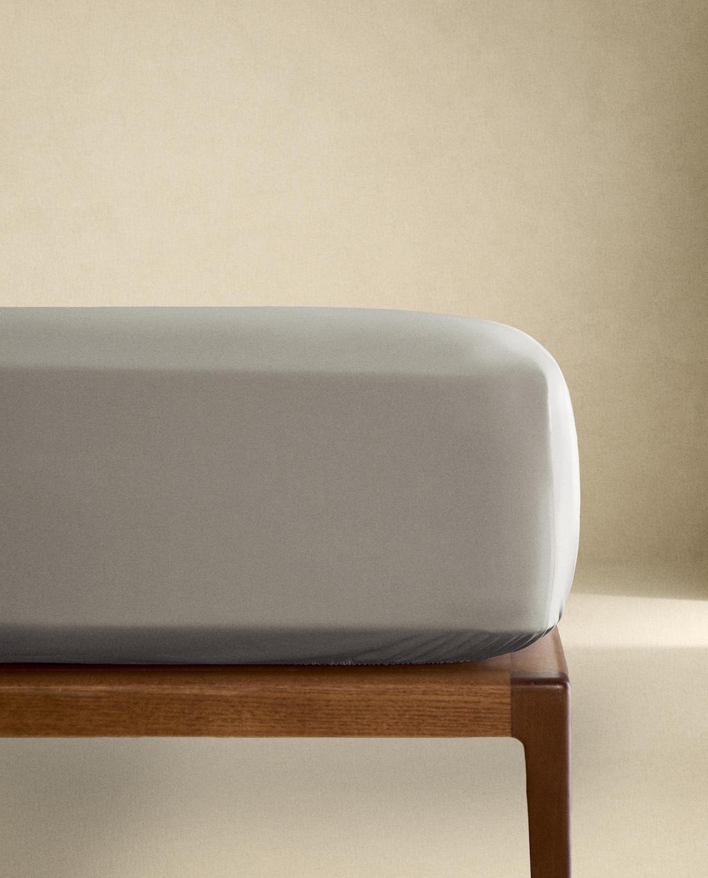PERCALE FITTED SHEET | 40 CM HIGH (300 THREAD COUNT)