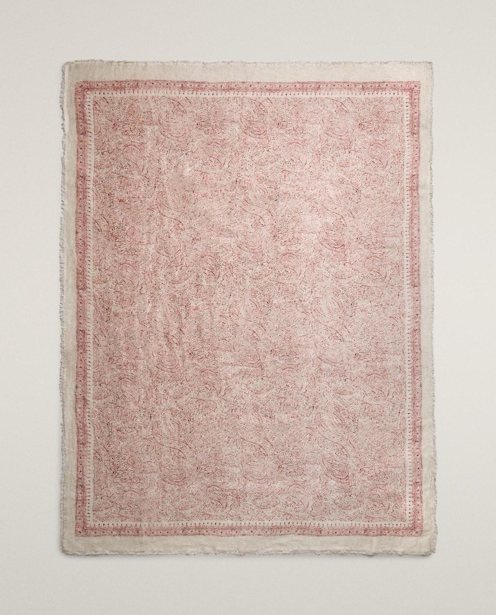 PAISLEY LINEN BLANKET