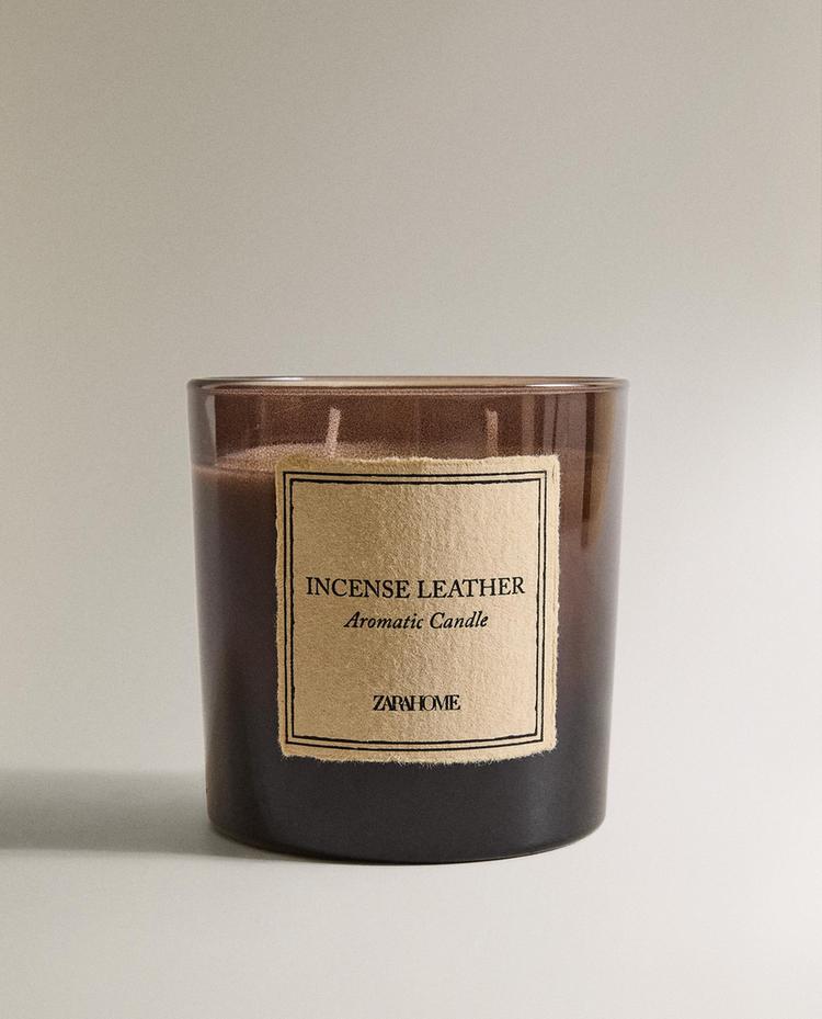 (350 GR) VELA AROMÁTICA INCENSE LEATHER