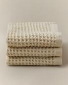 TOALHA ROSTO ALGODÃO EFEITO WAFFLE (PACK DE 3)