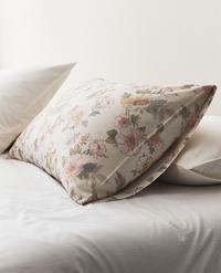 FLORAL SATEEN PILLOWCASE