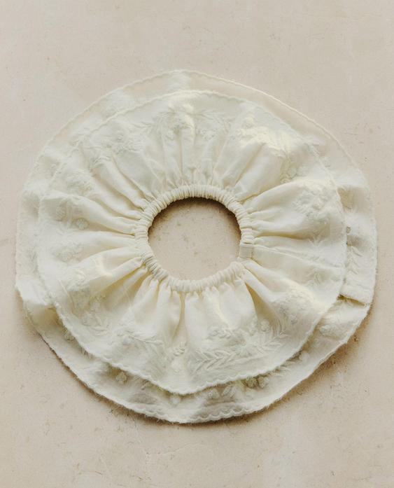 EMBROIDERED COTTON SCRUNCHIE (PACK OF 2)