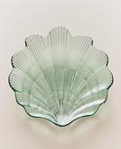 WAVY SHELL GLASS SERVING DISH