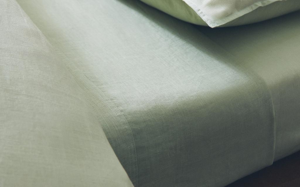 WASHED LINEN FLAT SHEET (140 GSM)