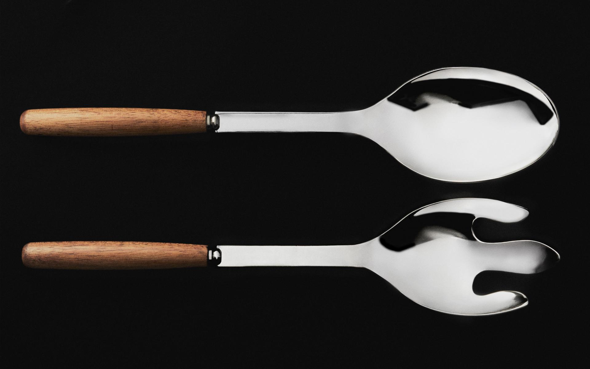 WOODEN SALAD CUTLERY SET (SET OF 2)