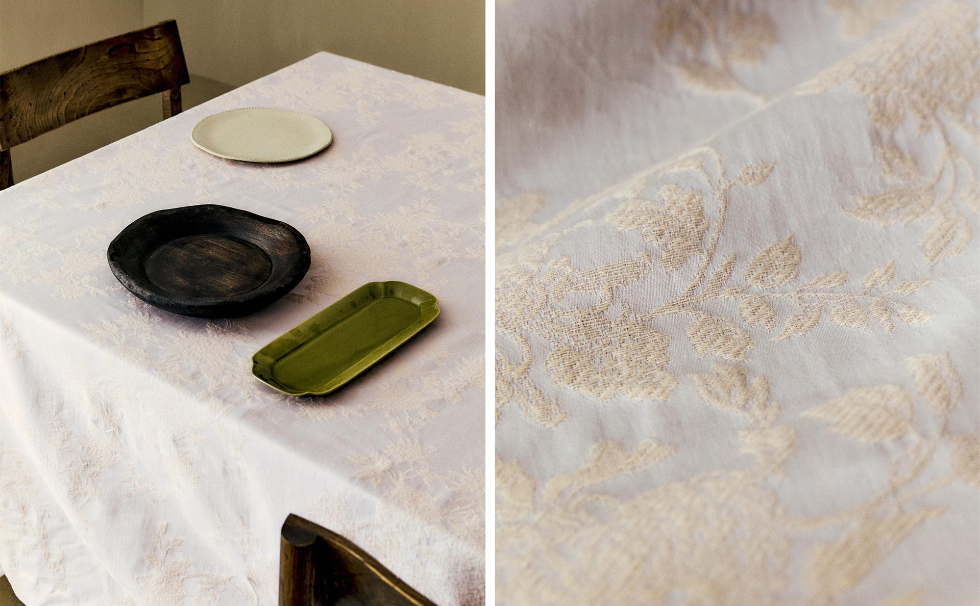 COTTON JACQUARD TABLECLOTH