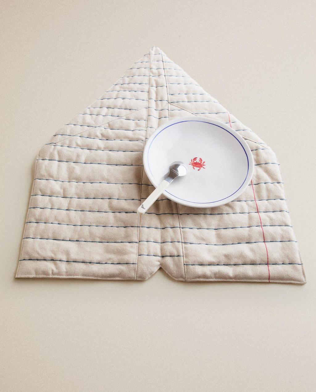 SET DE TABLE ENFANT AVION EN PAPIER