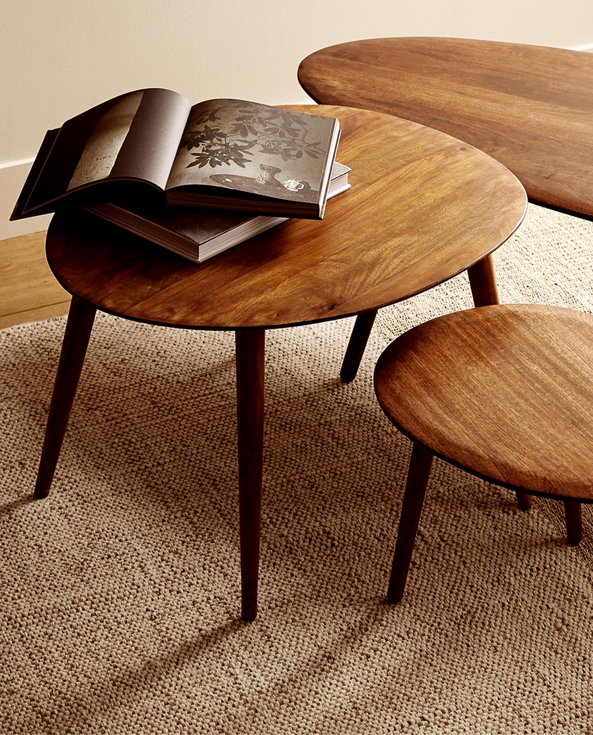 【セット】【美品】ベベルウッドテーブル　ZARA ZARAHOME ベベルウッドテーブル小 - メルカリ