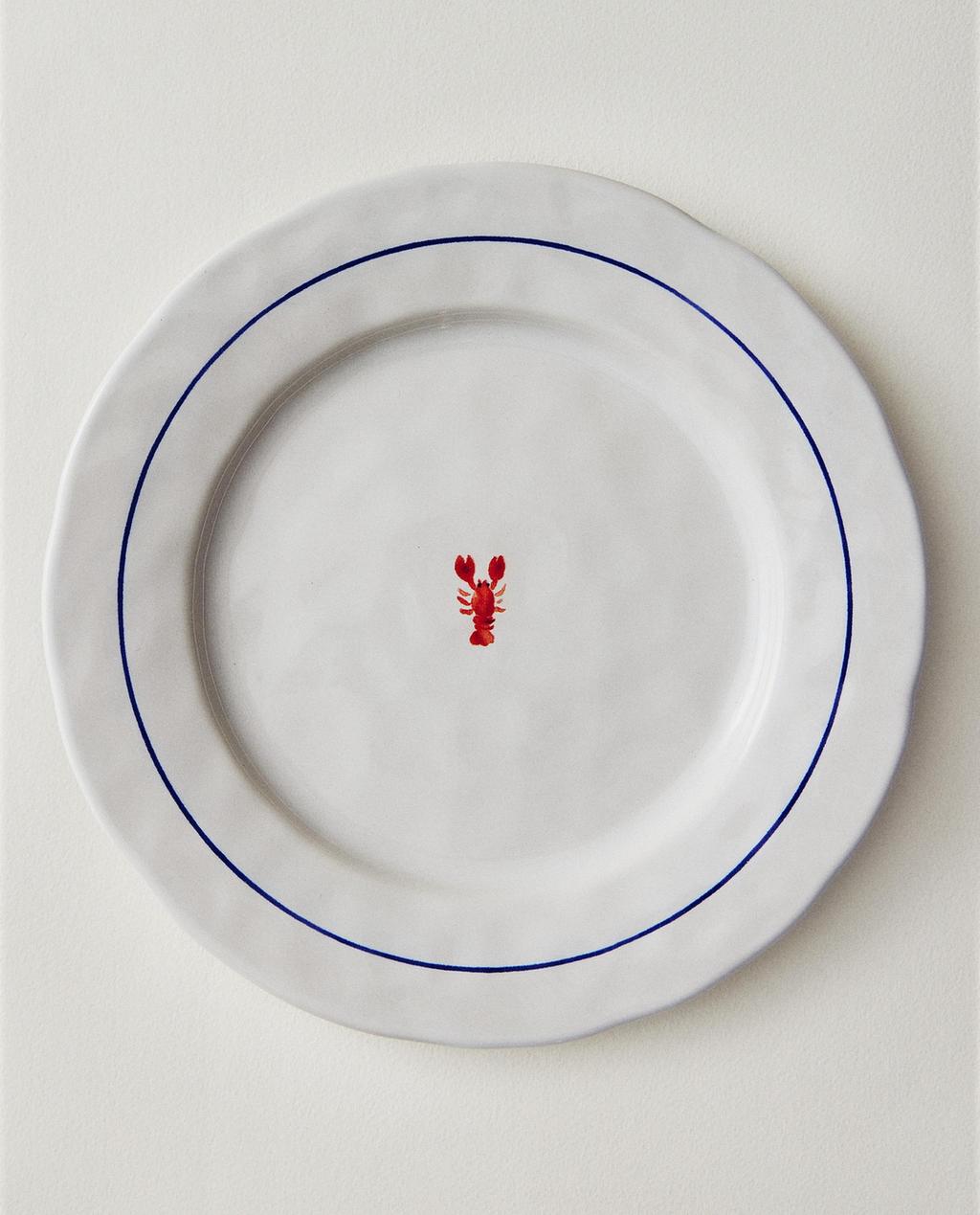 STONEWARE LOBSTER DINNER DISH