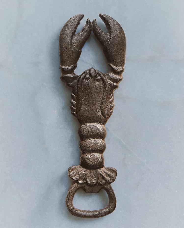 CAST IRON LOBSTER BOTTLE OPENER