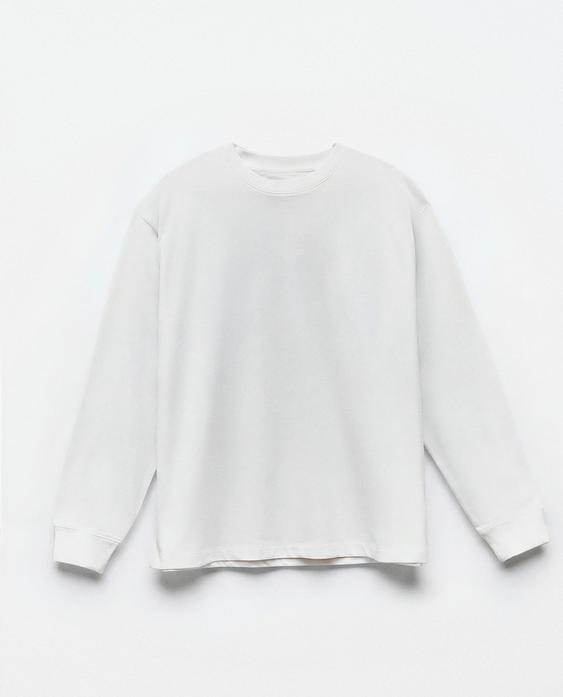LONG SLEEVE COTTON JERSEY T-SHIRT