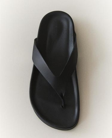SANDALES EN CUIR THONG