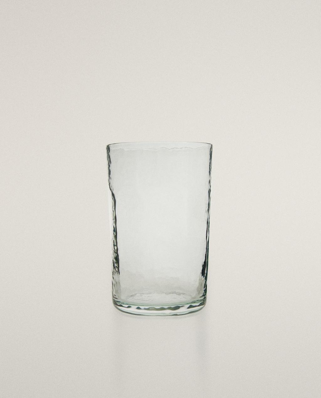 HAMMERED GLASS SOFT DRINK TUMBLER