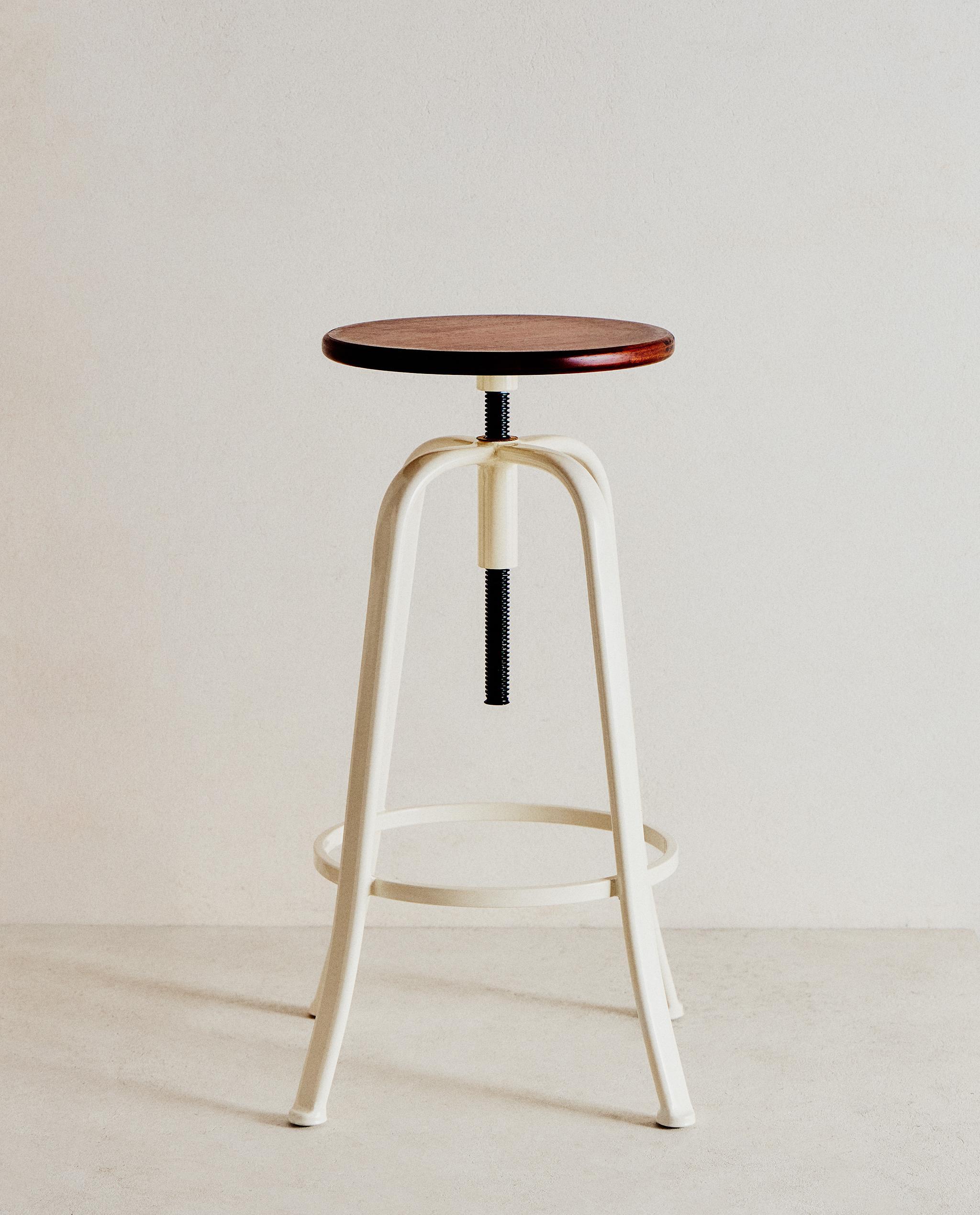 WOOD AND METAL SWIVEL STOOL | Zara Home United States of America