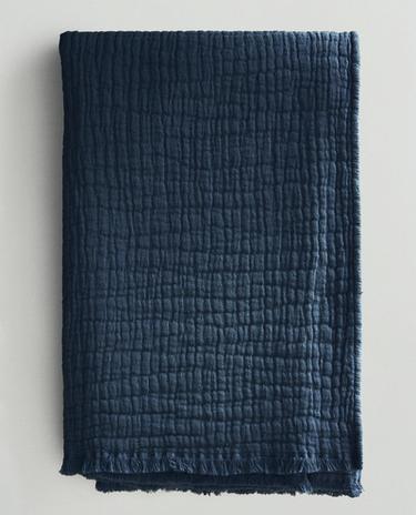 COUVERTURE JACQUARD TEXTURÉE