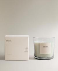 (620 G) WHITE JASMINE SCENTED CANDLE
