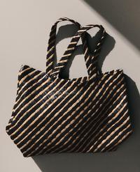 BRAIDED LEATHER TOTE BAG