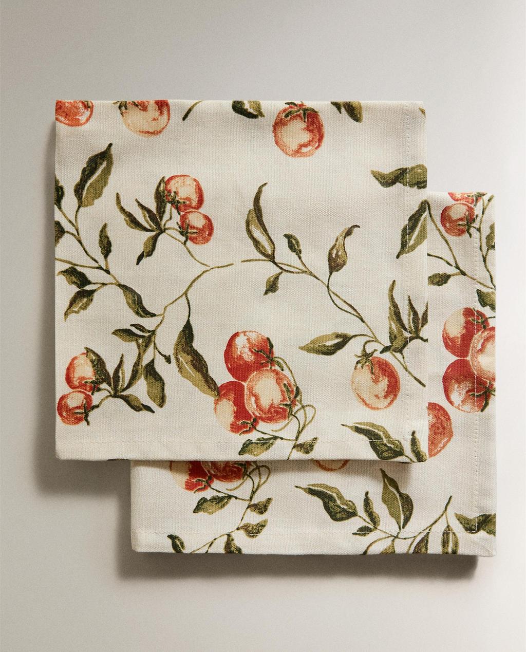 PACK OF TOMATO PRINT NAPKINS (PACK OF 2)