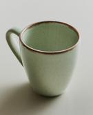 PORCELAIN MUG WITH ANTIQUE FINISH RIM