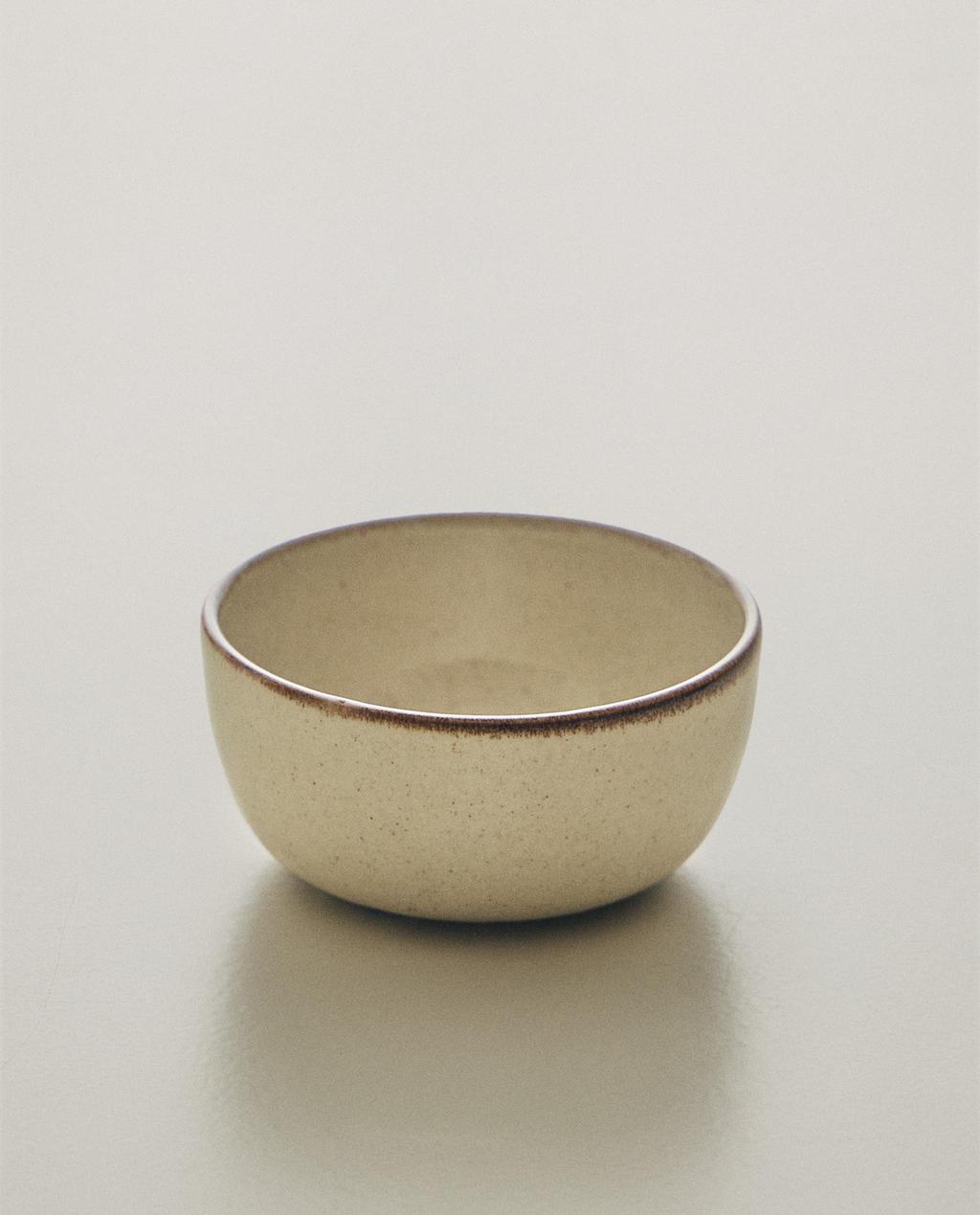 STONEWARE SNACK BOWL