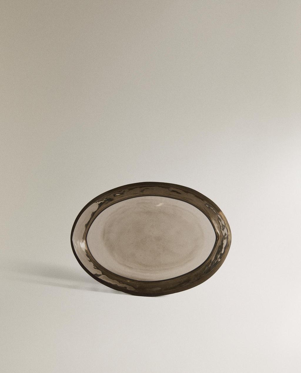 PORTE-SAVON BAIN VERRE TEXTURE FUMÉE