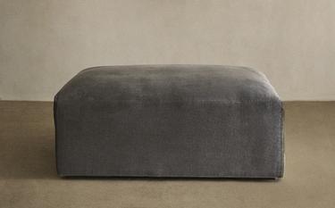 HOCKER AUS GEWASCHENES LEINEN