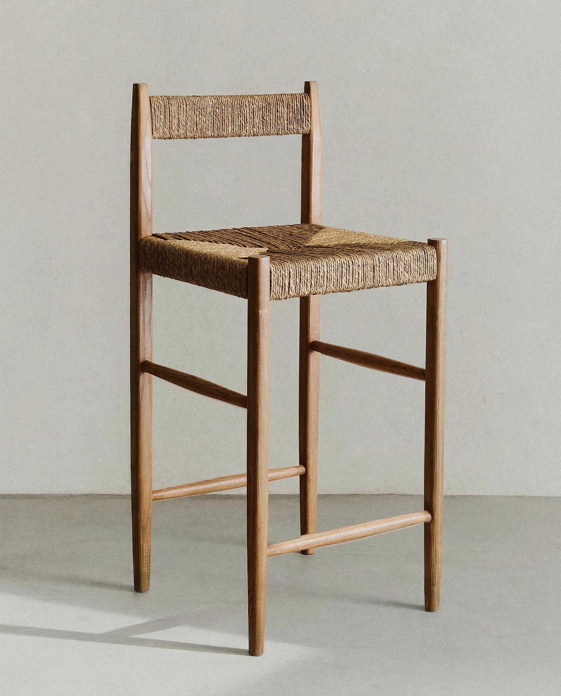 ASH WOOD TALL STOOL