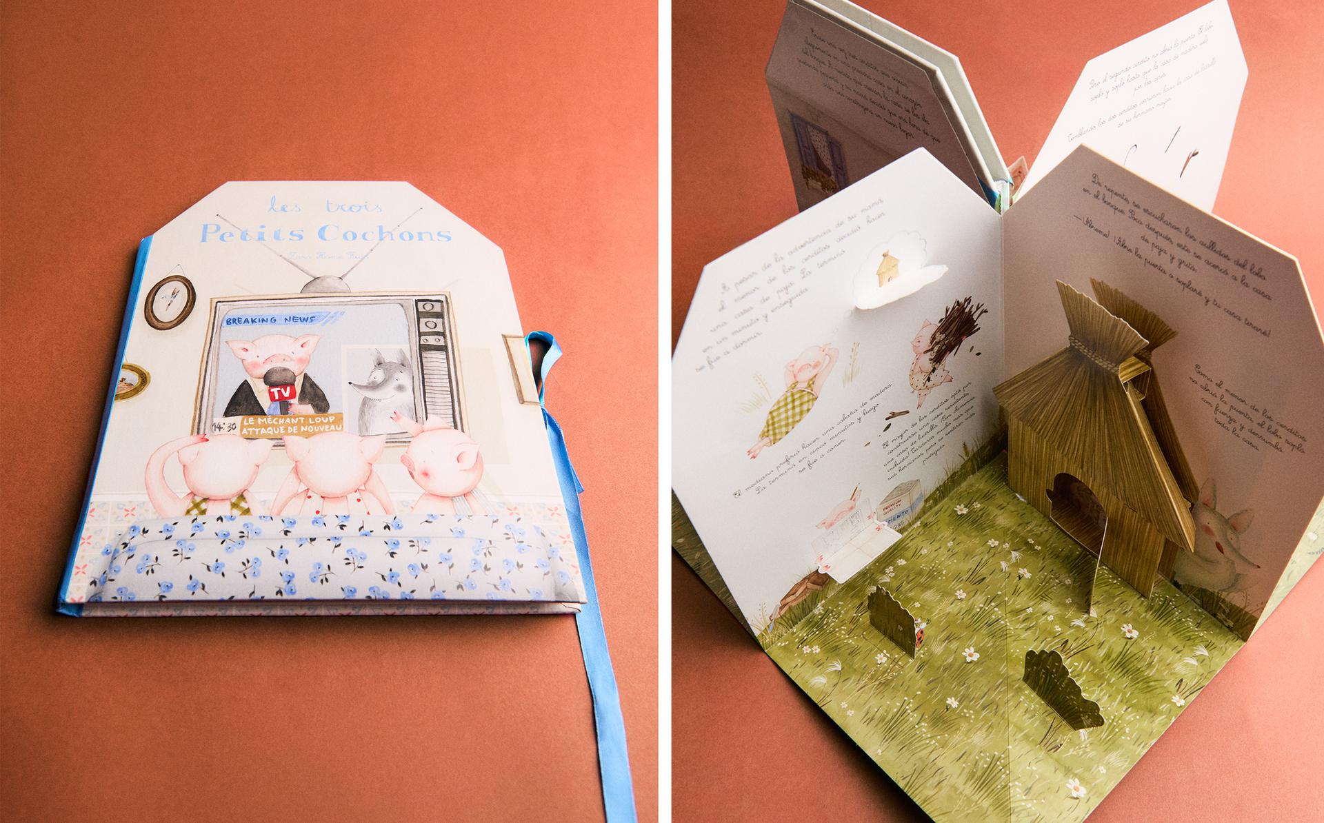THE THREE LITTLE PIGS CARROUSEL BOOK (FRENCH)