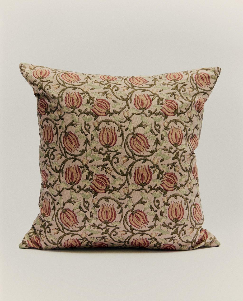 FLORAL PRINT CUSHION COVER