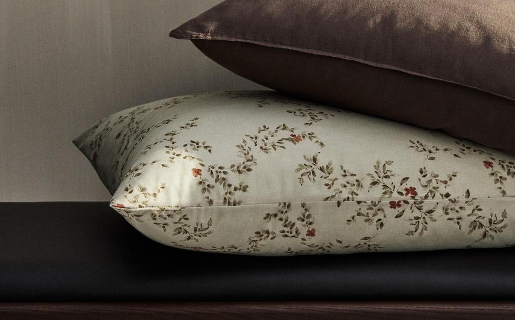 FUNDA ALMOHADA ESTAMPADO HOJAS