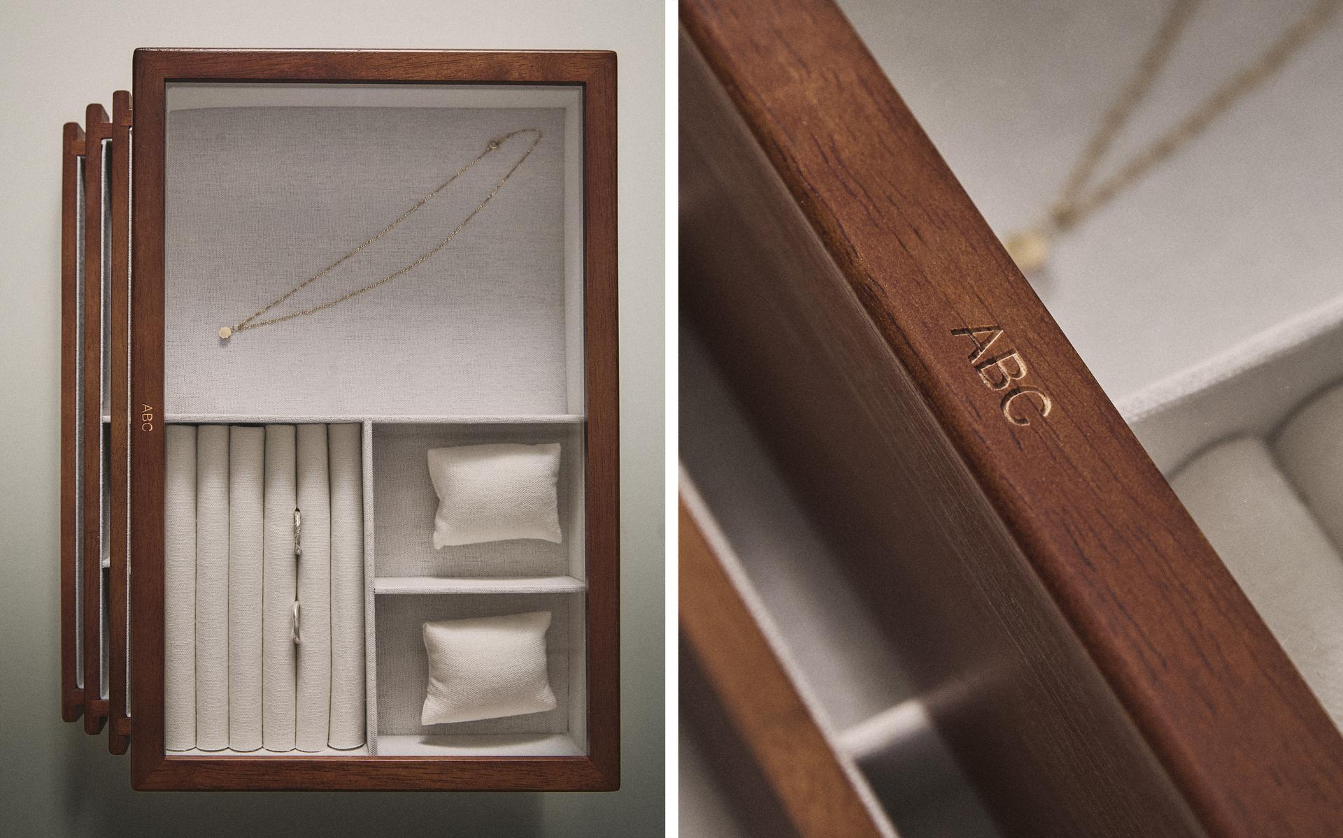 GRANDE BOÎTE À BIJOUX EN BOIS