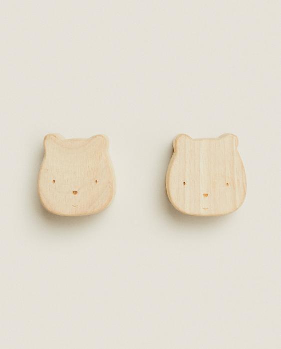 PACK OF KIDS' BEAR DOOR KNOBS (PACK OF 2)