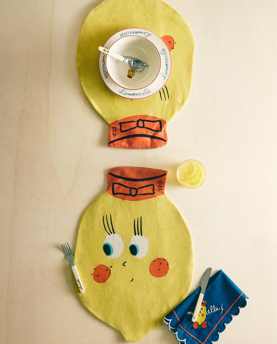 KIDS' LIMONCELLA PLACEMAT X THE ANIMALS OBSERVATORY