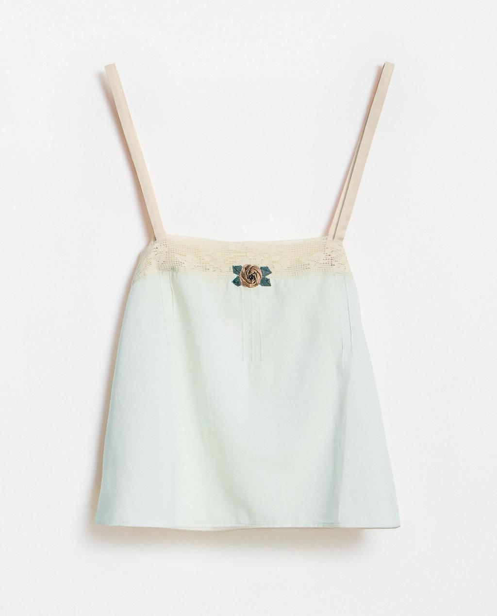 TOP DENTELLE FLEUR