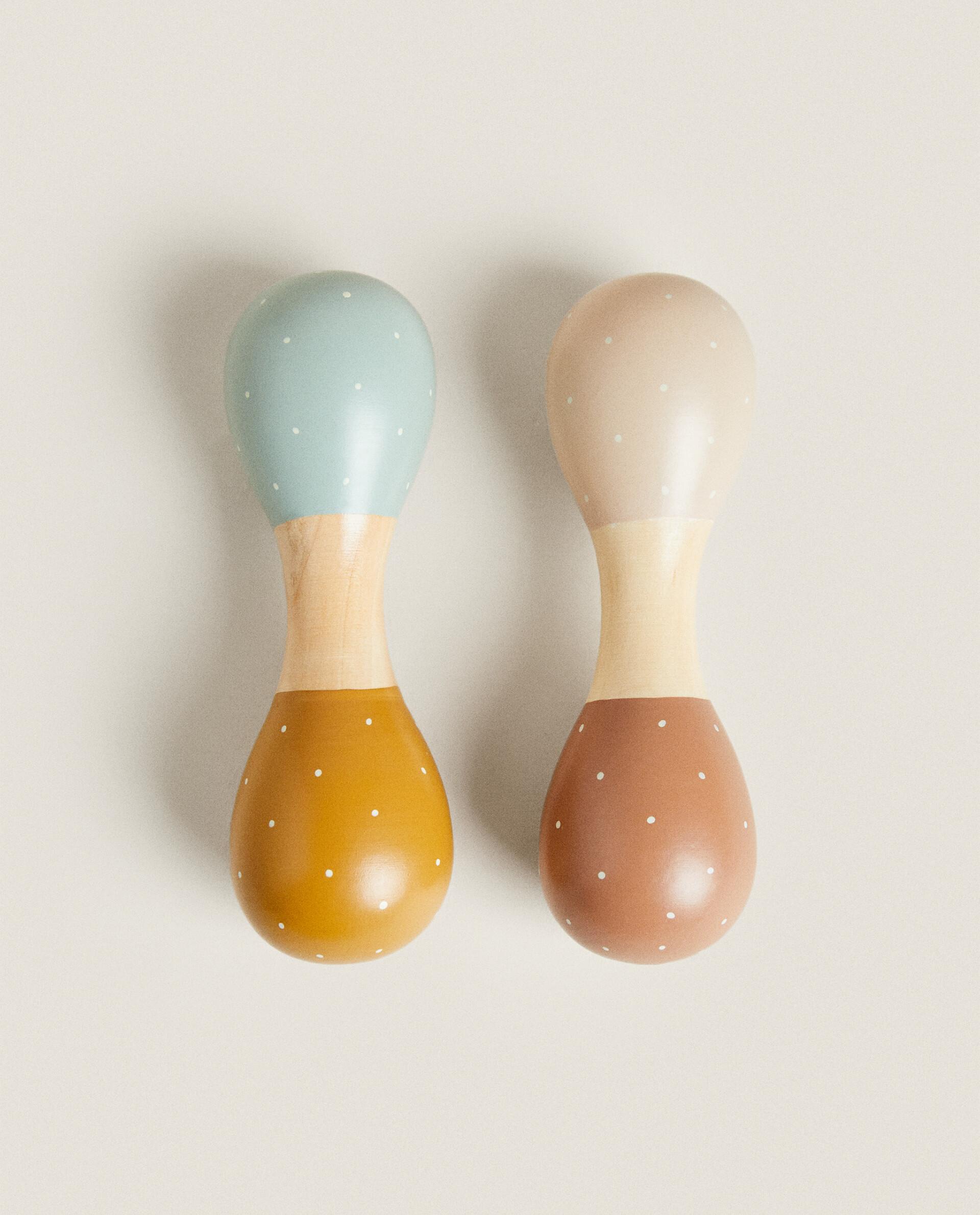 CHILDREN'S TOY WOODEN MARACAS | Zara Home United States of America