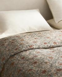 BETTBEZUG AUS SATIN MIT BLUMENMUSTER (300 FÄDEN)